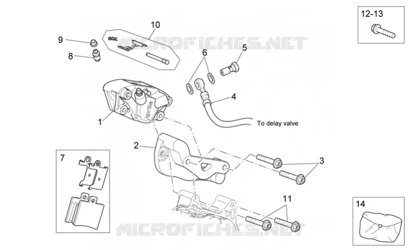 Rear brake caliper