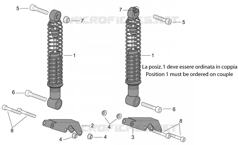 Rear shock absorber