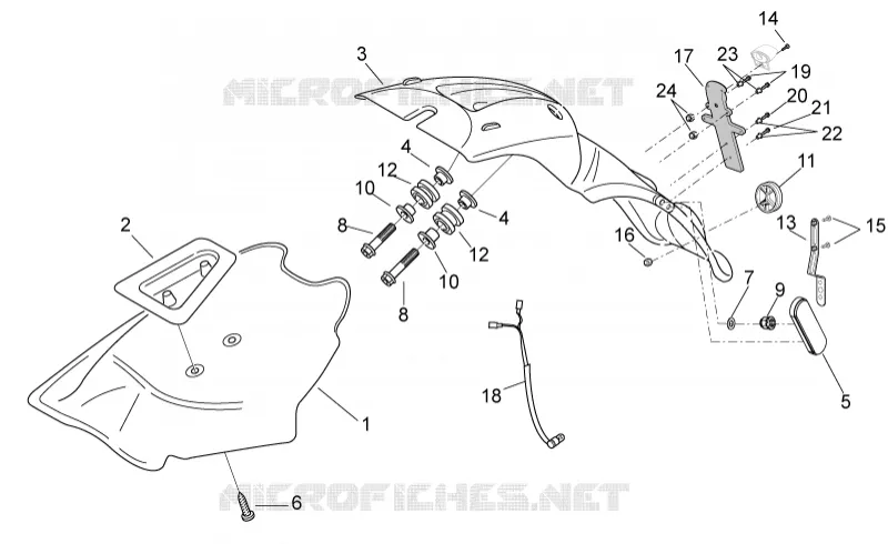 Rear body III - Mudguard