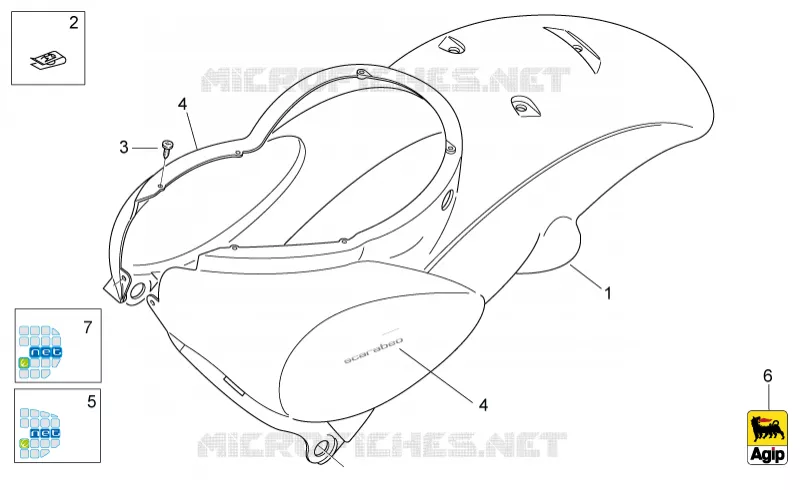 Rear body I - Rear fairing