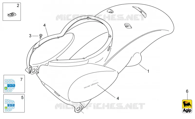 Rear body I - Rear fairing