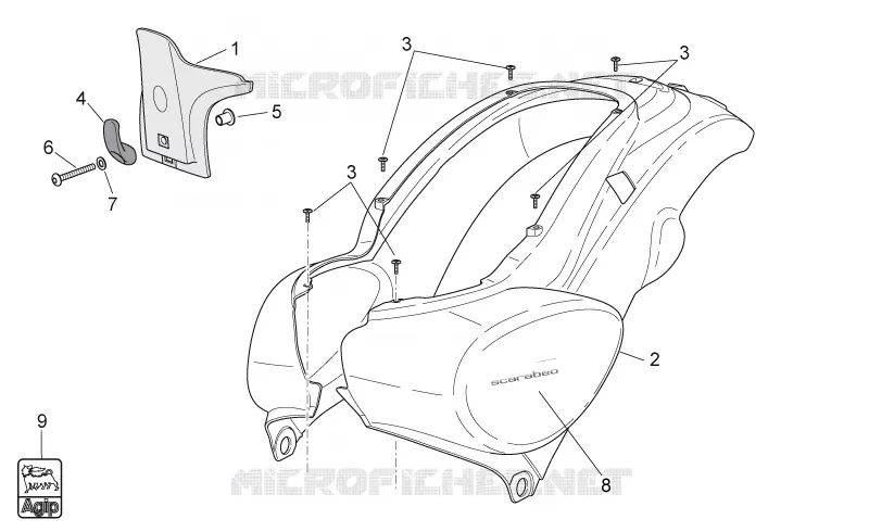 Rear body I