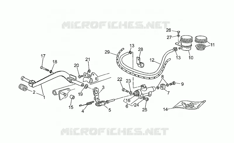 Rear master cylinder