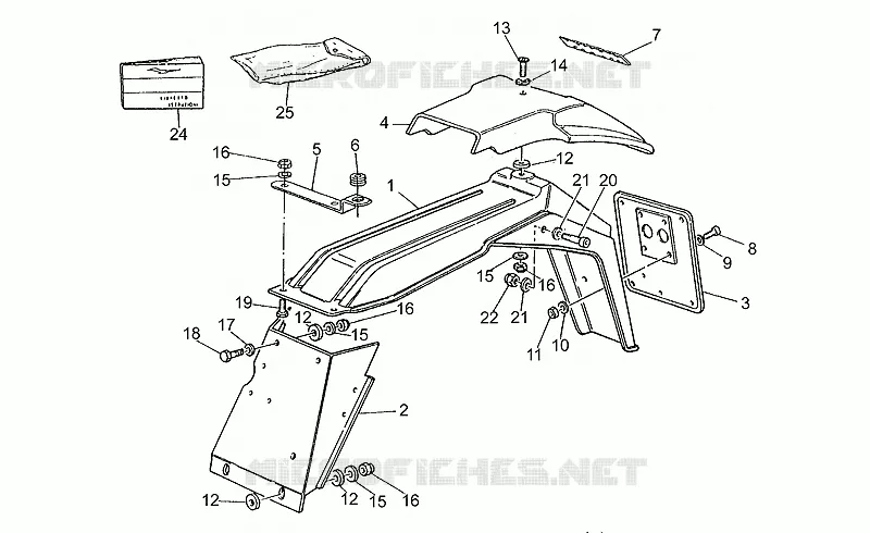 Rear mudguard
