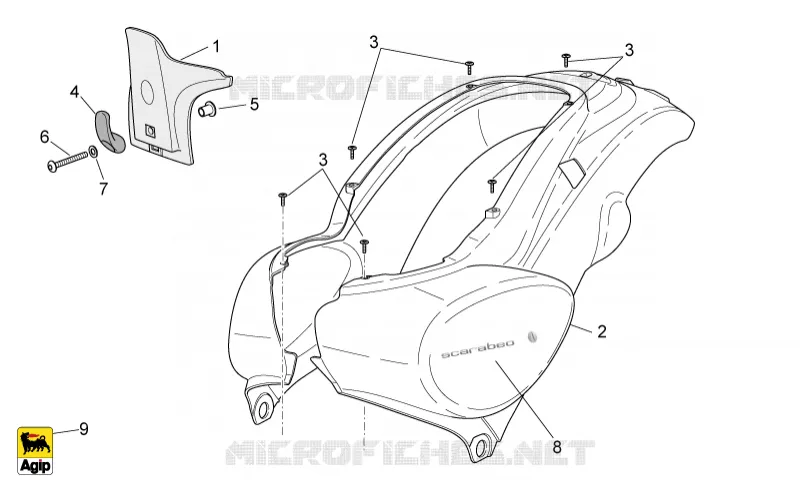 Rear body I