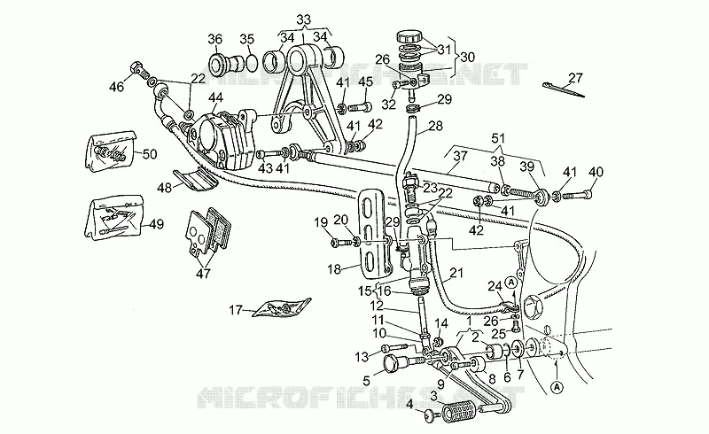 Rear brake system