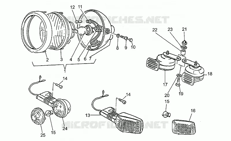 Headlight-Horn