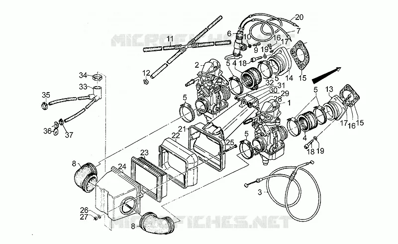 Fuel supply for MOTO GUZZI LAVERDA SCARABEO Le Mans III