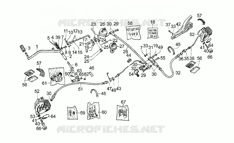 Front LH/rear brake system