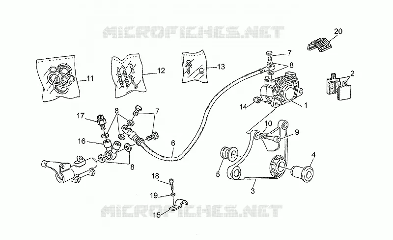 Rear brake caliper