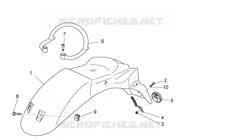 Rear body  II- Plate holder
