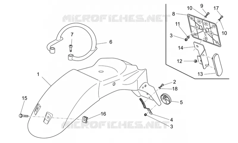 Rear body - Rear handle