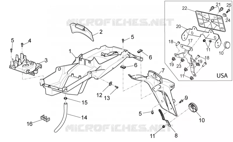 Rear body - Mudguard