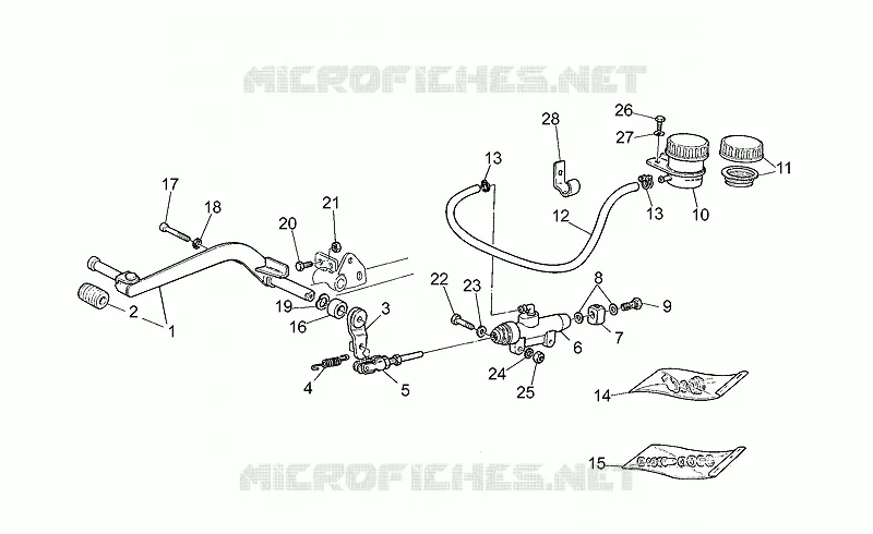Rear master cylinder