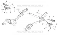Rear footrests