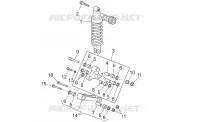 Connecting rod - rear shock abs.