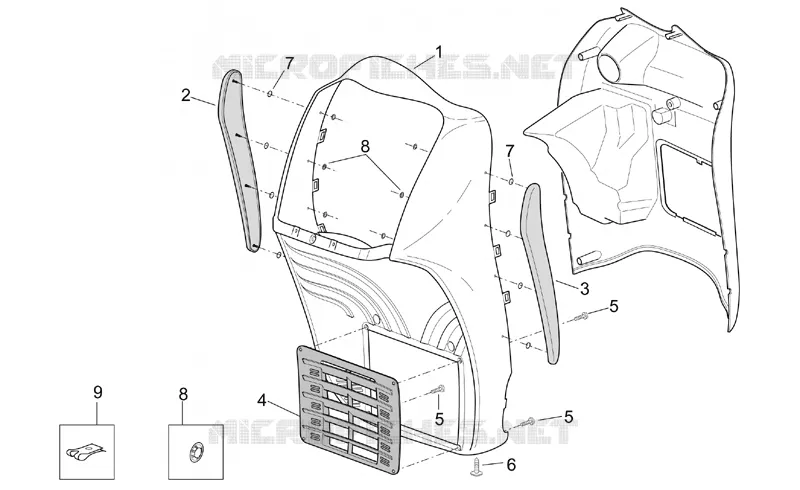 Front body - Front shield