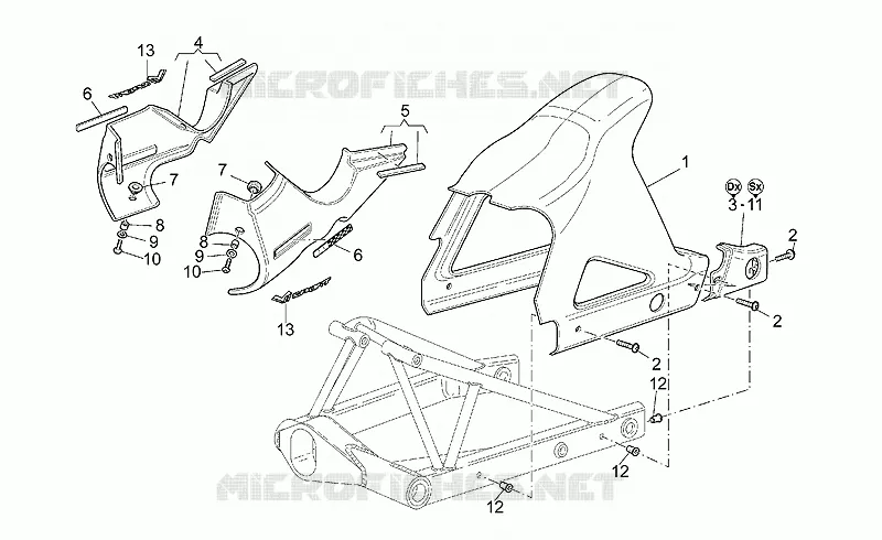 Rear mudguard