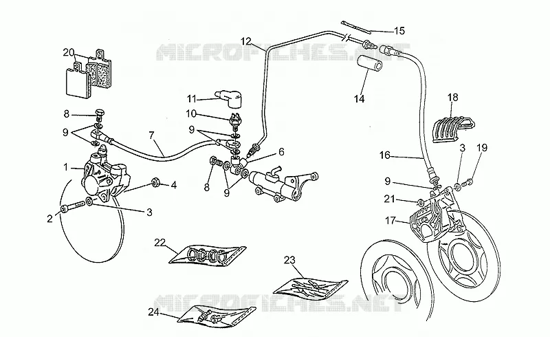 Front/rear brake system