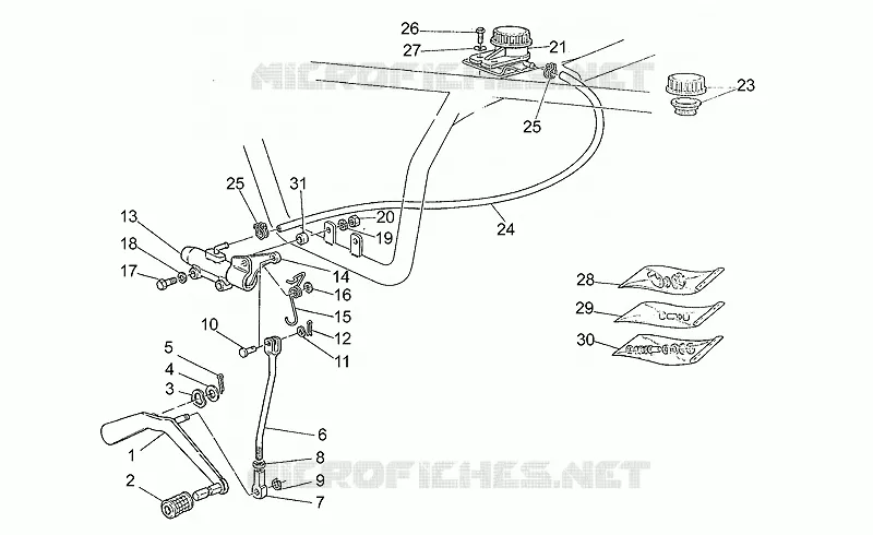 Rear master cylinder
