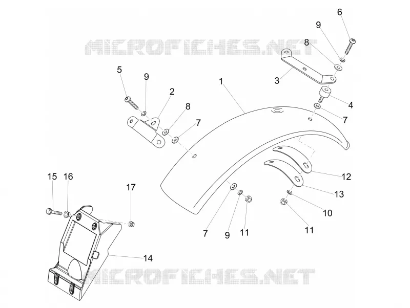 Rear body I- Mudguard