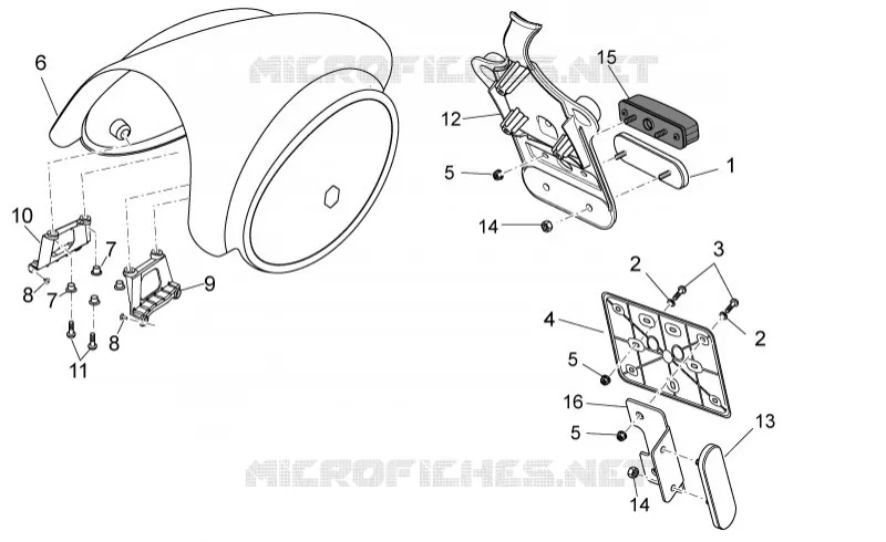 Rear body  II- Plate holder