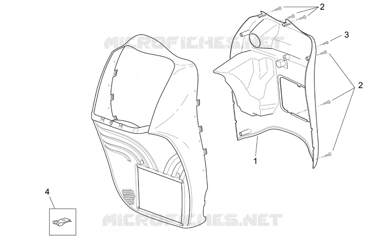 Front body - Internal shield