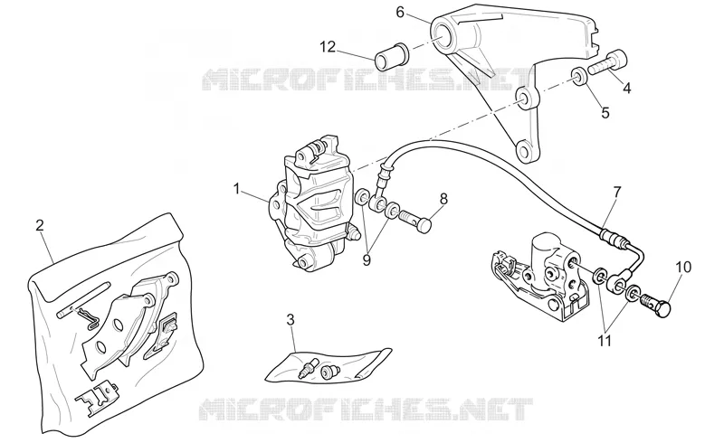 Rear brake caliper