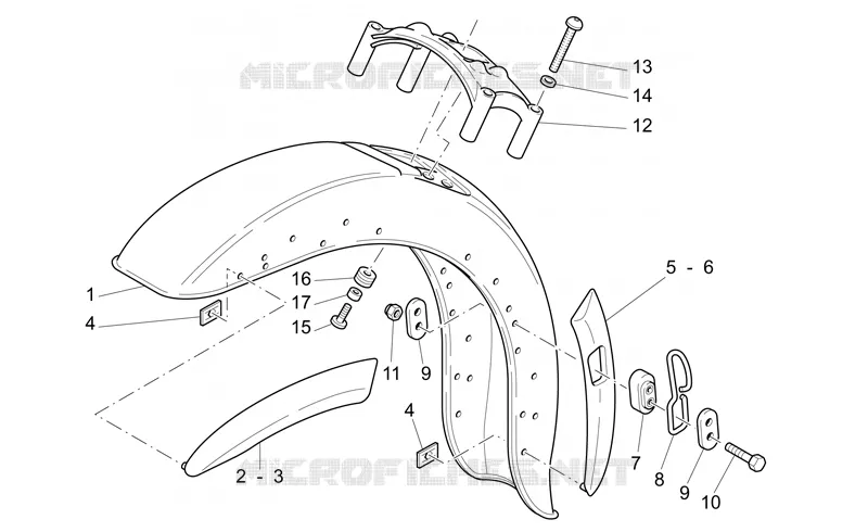 Front mudguard