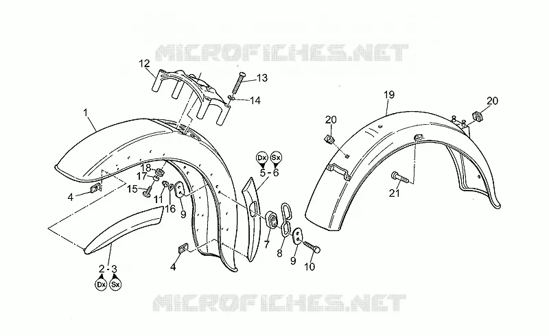 Front/Rear mudguard