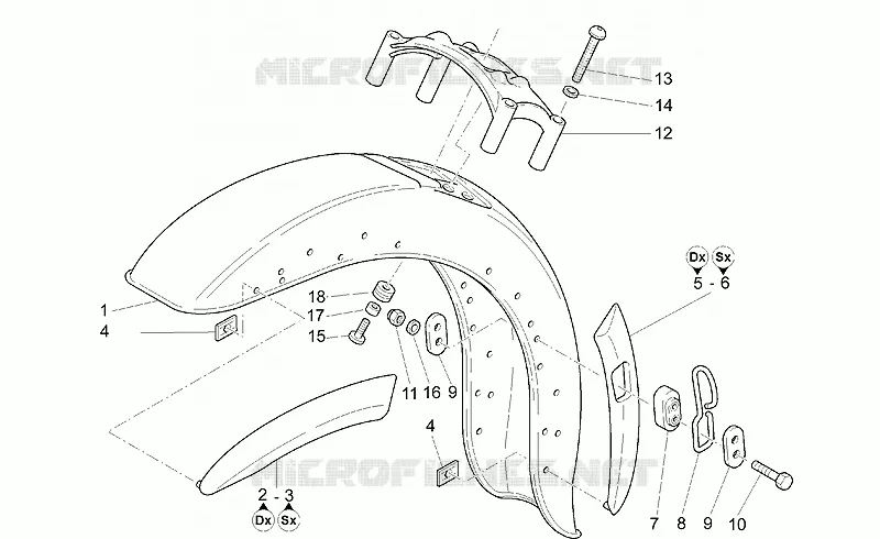 Front mudguard
