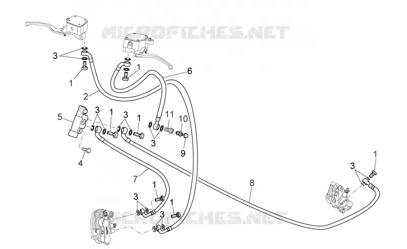 Front/rear brake system