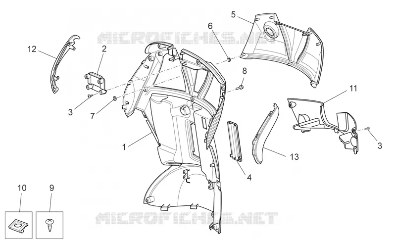 Front body - Internal shield