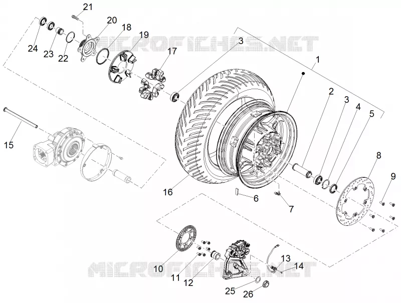Rear wheel