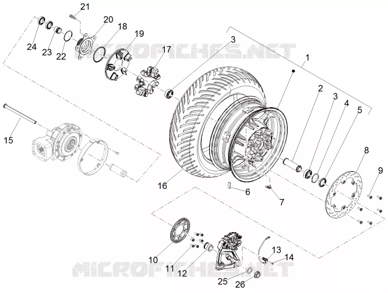 Rear wheel
