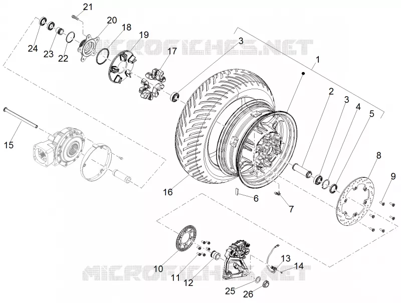 Rear wheel