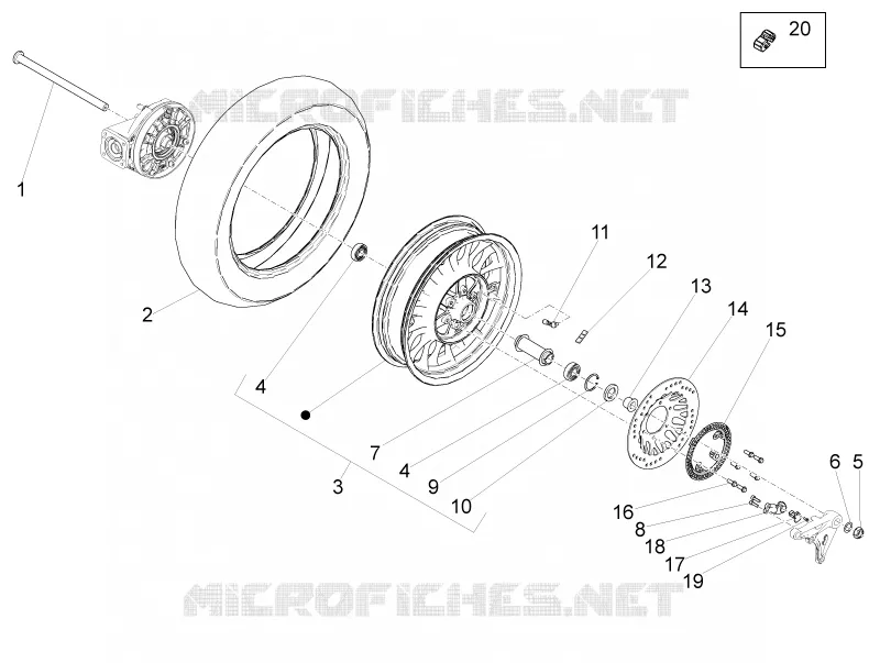 Rear wheel