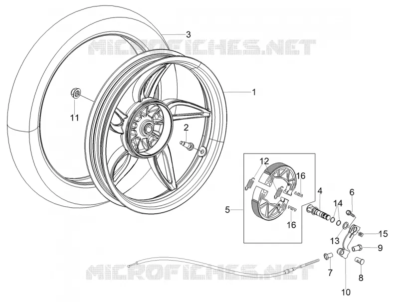Rear wheel
