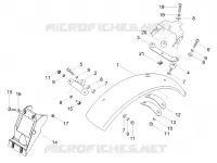 Rear mudguard