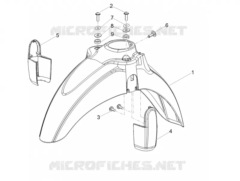 Front mudguard-Pillar