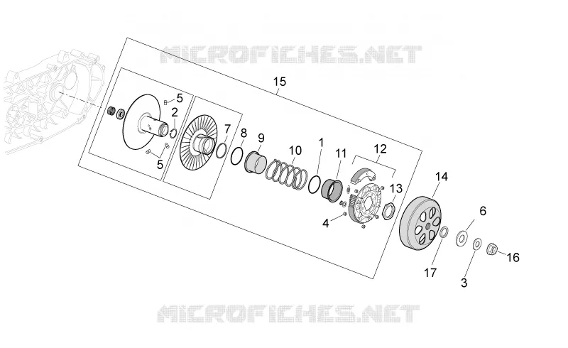 Pulley assy., driven