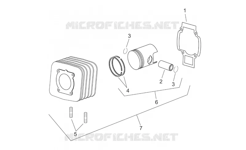 Cylinder with piston
