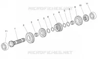 Primary gear shaft