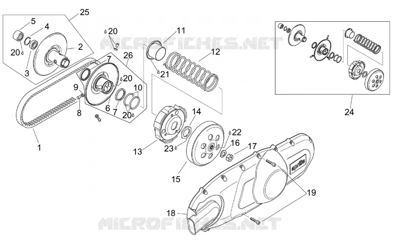 Pulley assy., driven