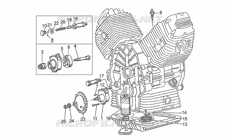 Oil pump-filter