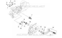 Kick-start gear/starter motor