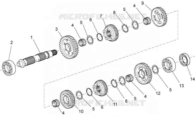 Driven shaft
