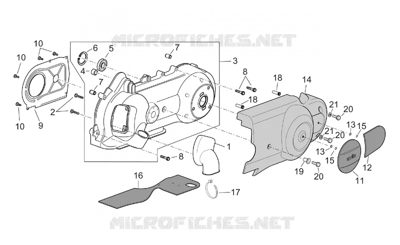 Variator cover
