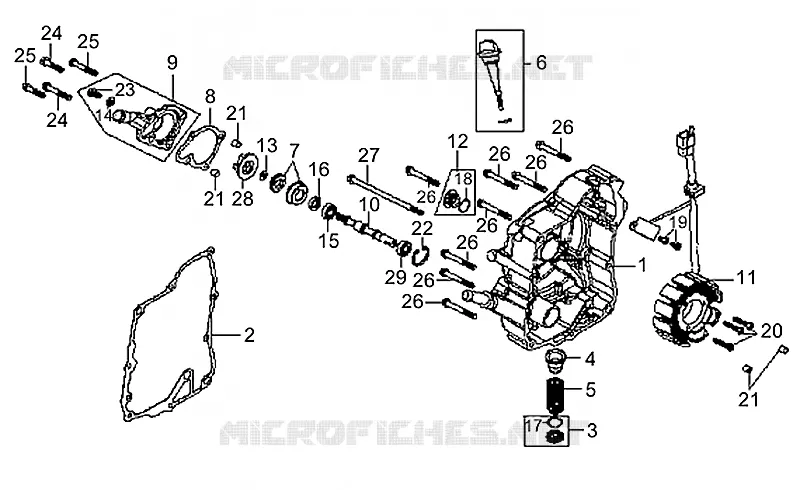 RH Semi-crankcase