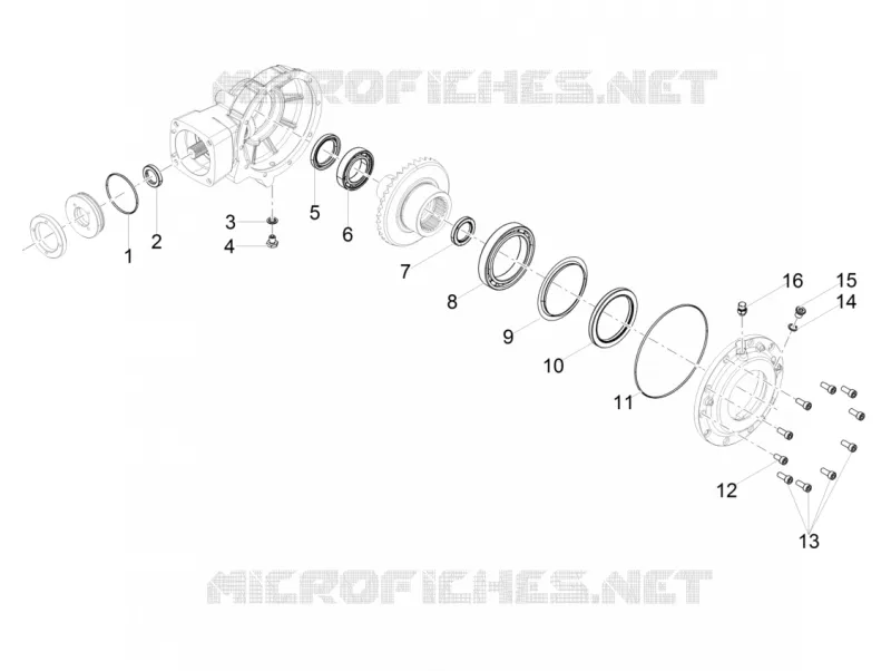 Rear transmission / Components
